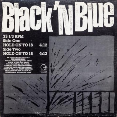 Black ‘N Blue – Hold On To 18